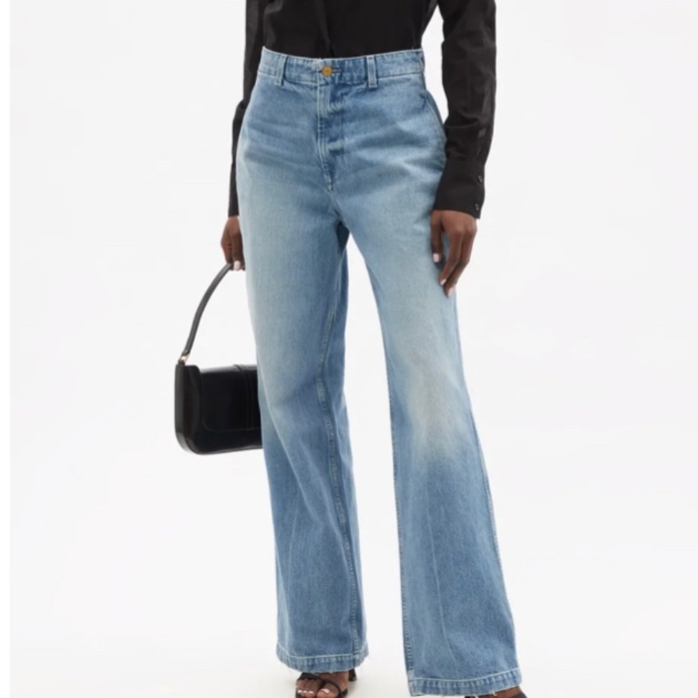 B Sides Cinch Back Belted Oversized Jeans